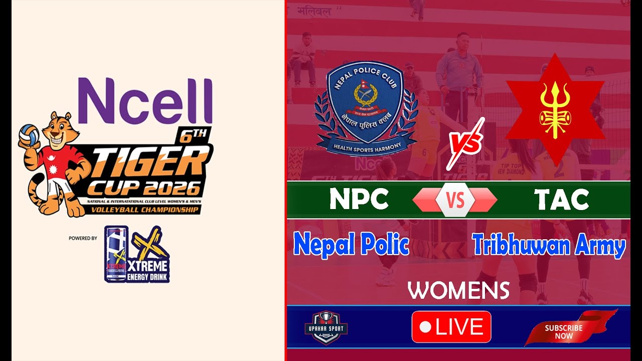 Nepal Polic VS Nepal Army | 6th Tiger Cup 2026 Volleyball Championship. Girls