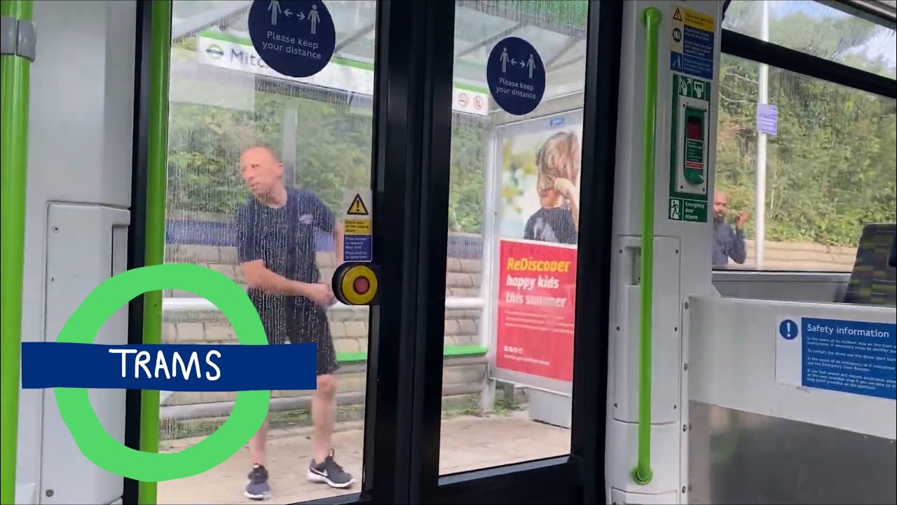 🟩 London Tram ride 🚃 🟩 from Morden Road ➡️ Mitcham Junction ( via Belgrave Walk )