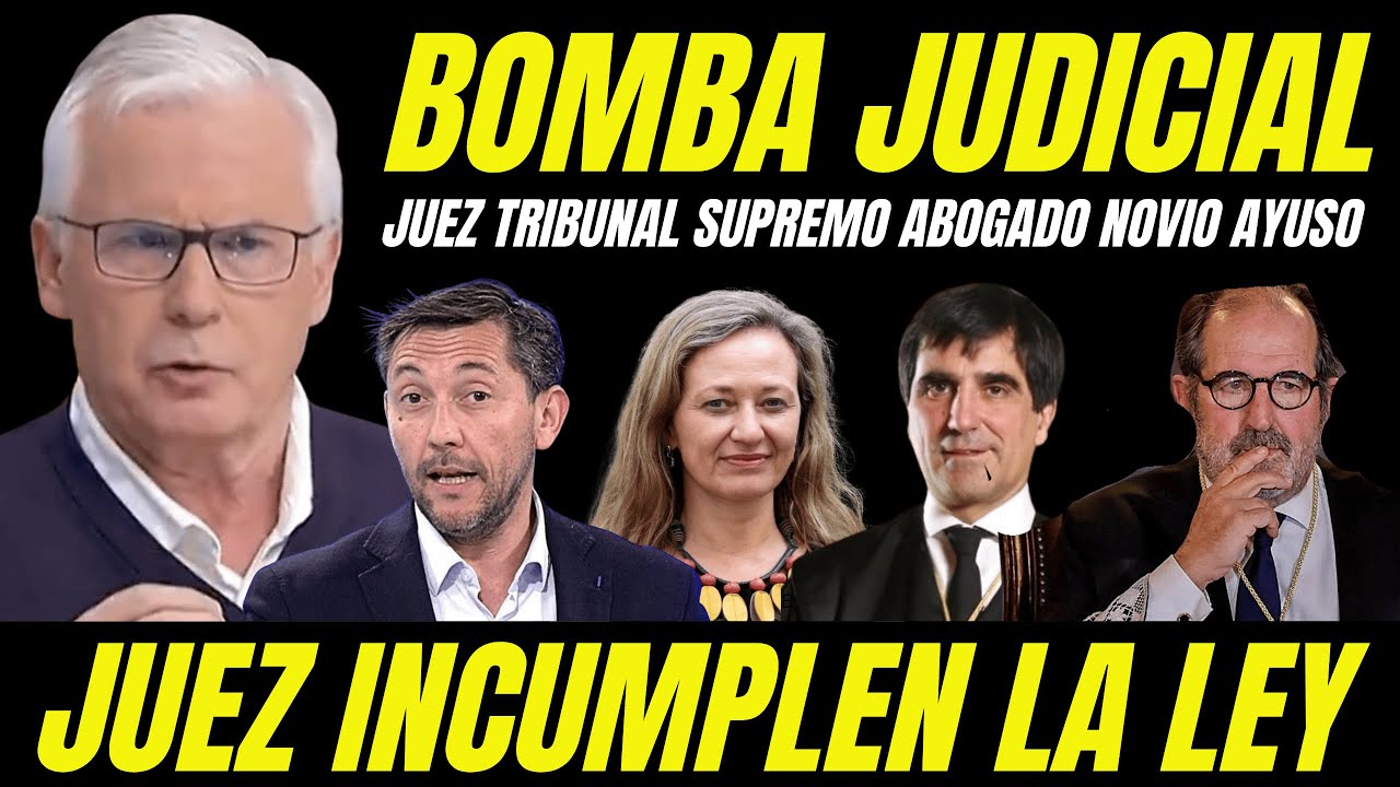 BALTASAR GARZÓN ACUSA TRIBUNAL SUPREMO INCUMPLIR LA LEY "DESTAPAN JUEZ PADRINO ABOGADO NOVIO AYUSO