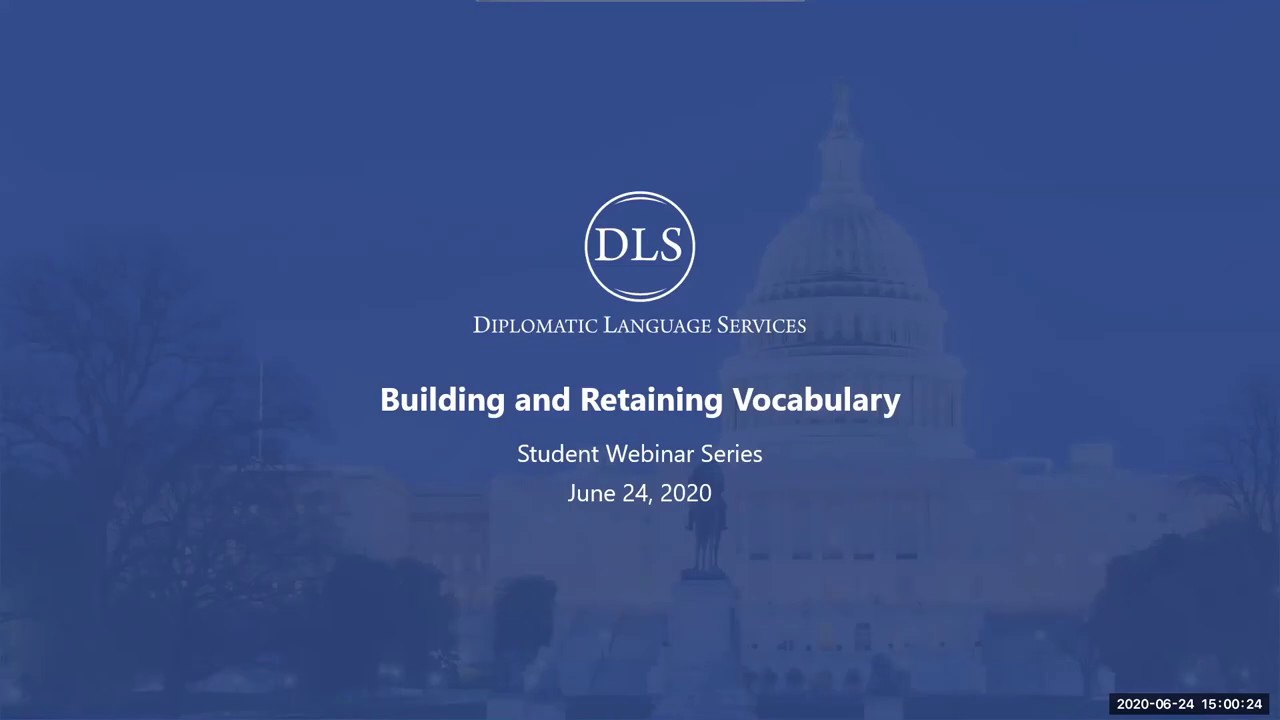 Building and Retaining Vocabulary
