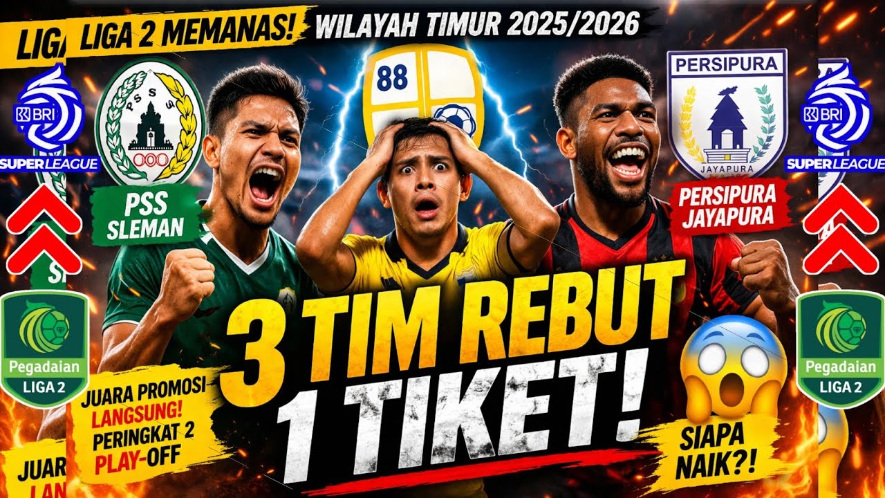 MEMANAS...‼️ 3 LAGA TERSISA | PEREBUTAN TIKET PROMOSI WILAYAH TIMUR LIGA 2 MUSIM 2025/2026