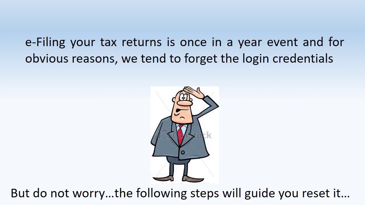 How to Reset Income Tax e-Filing Password