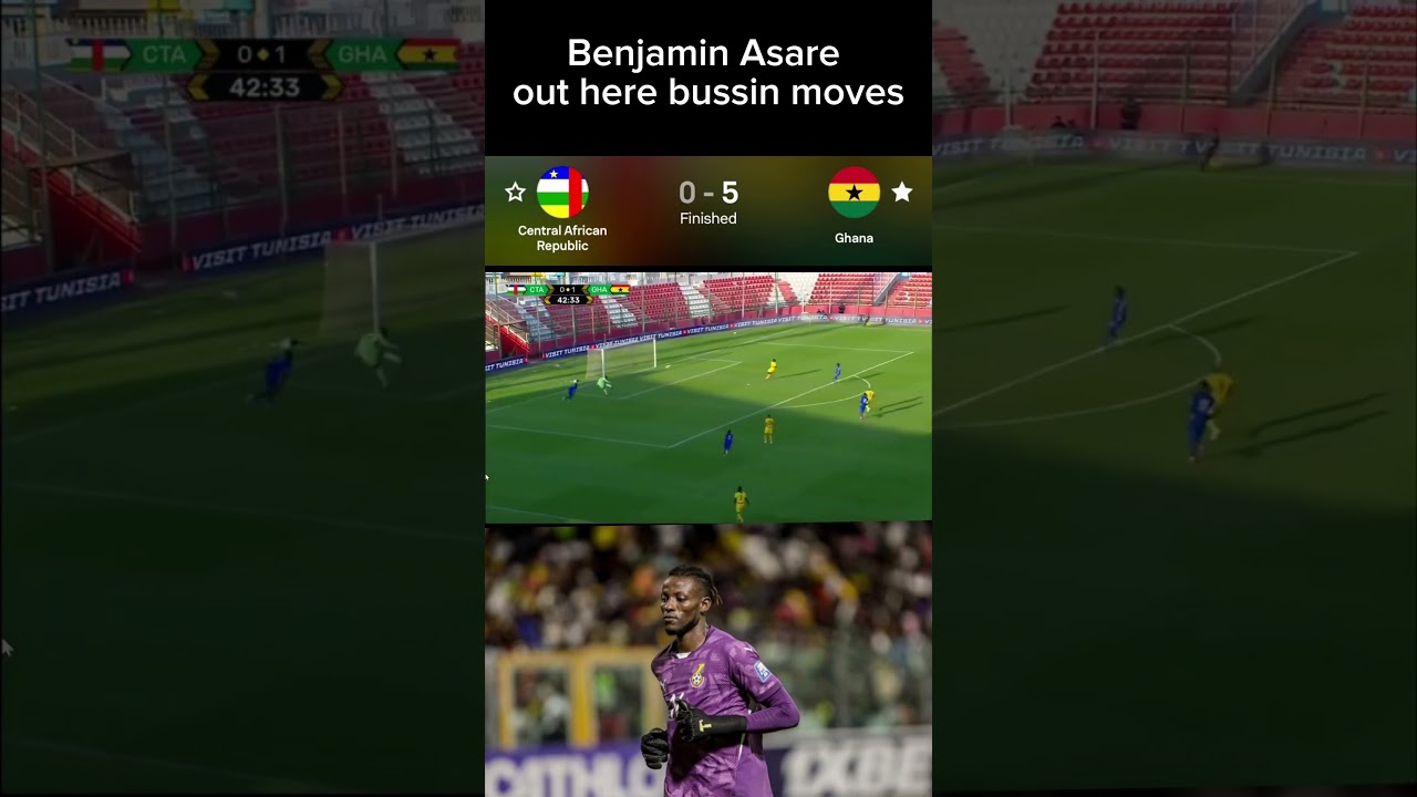 Benjamin Asare with some moves in Ghana win against Comoros #ghanablackstars #teamghana #viralshorts