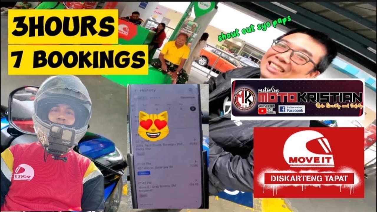 MOVE IT RIDER/ 3 HOURS 7 BOOKINGS