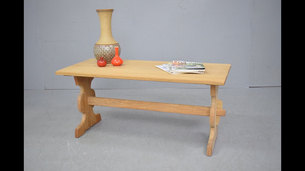 Small oak coffee table by Danish Mobelfabrik