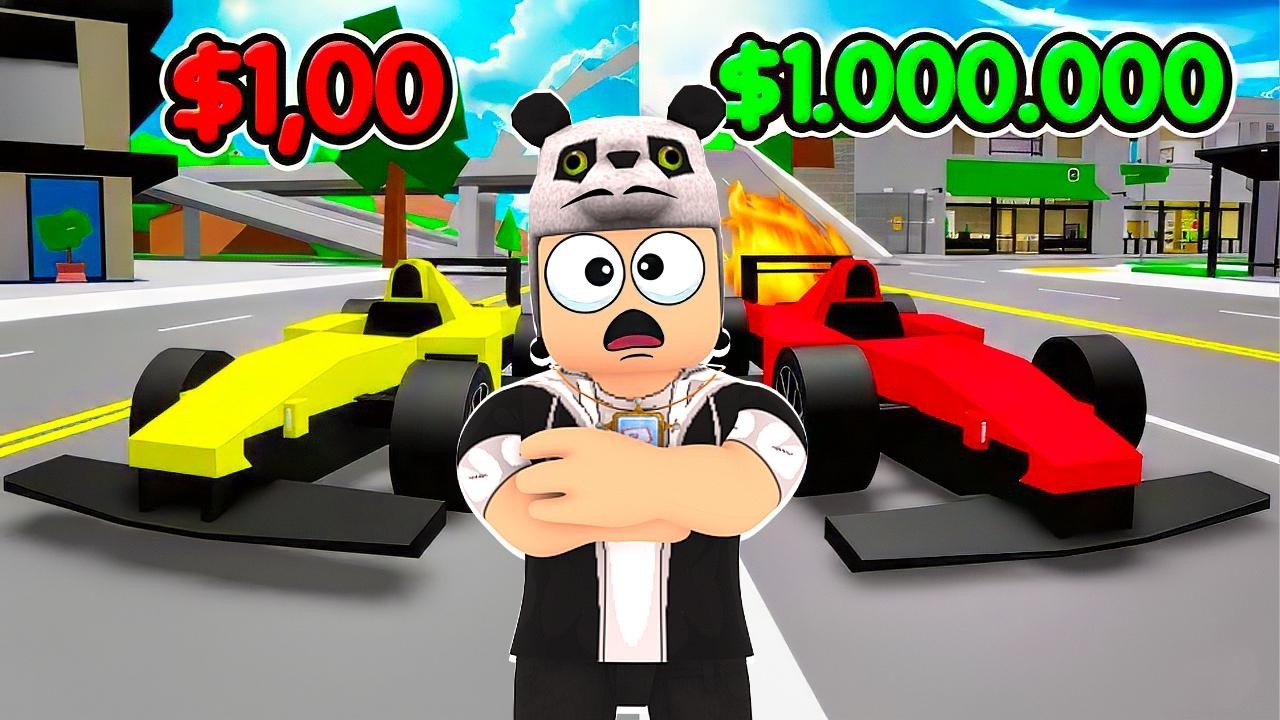 1 Dolar vs 1 Milyon Dolarlık FORMULA 1 Yarış Medeniyetine Katıldım! - Roblox Brookhaven