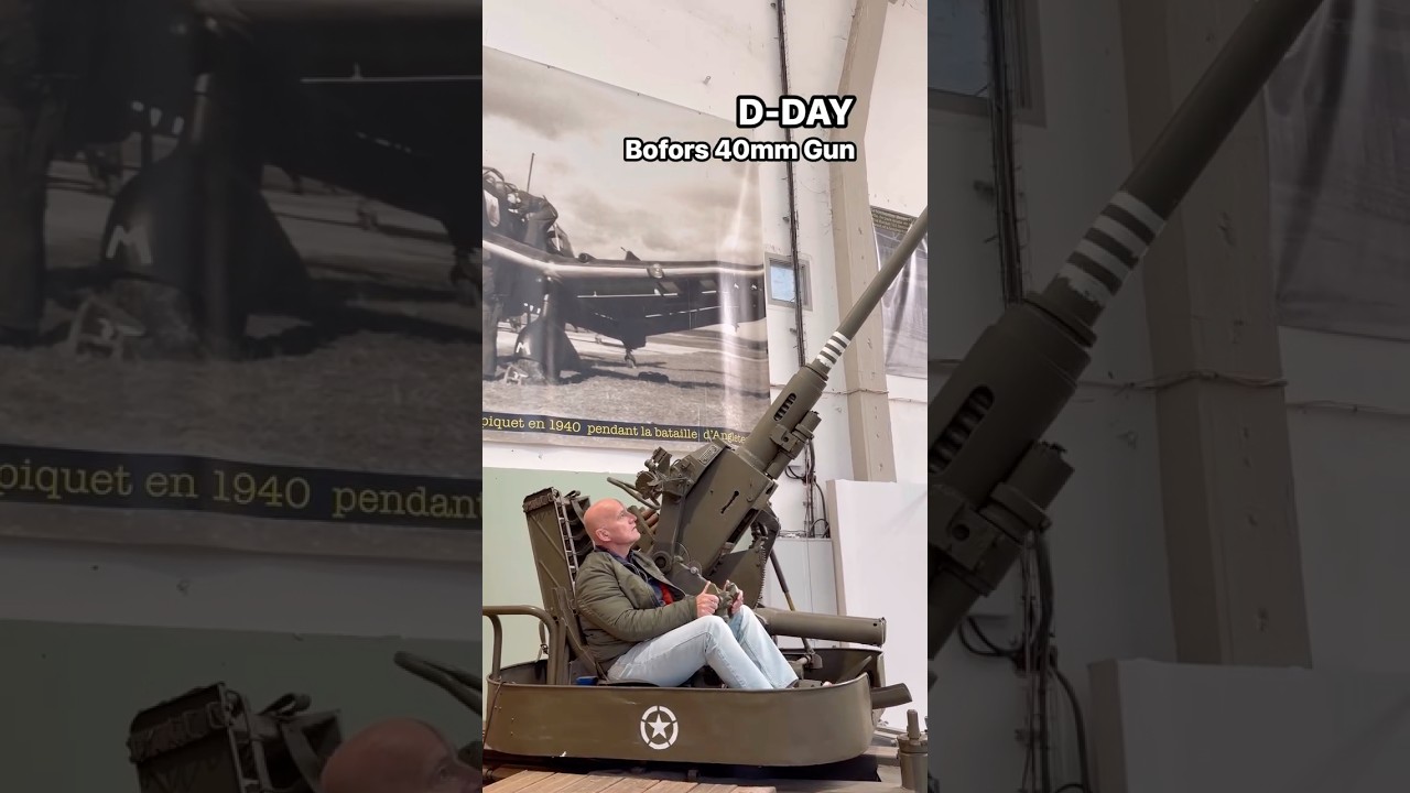 D-Day Equipment: Bofors 40mm Gun #ww2 #military #army #history #usarmy #dday #historia