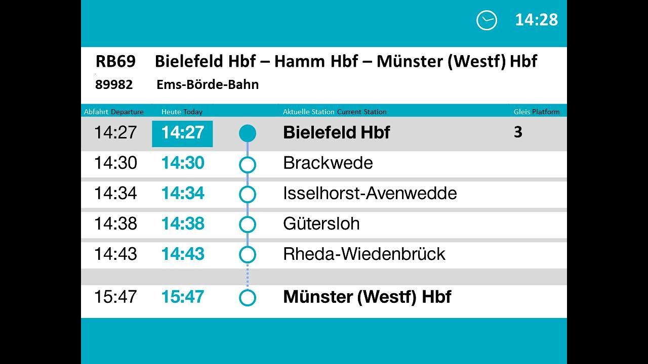 [ERB] Ansagen RB69 Bielefeld - Münster