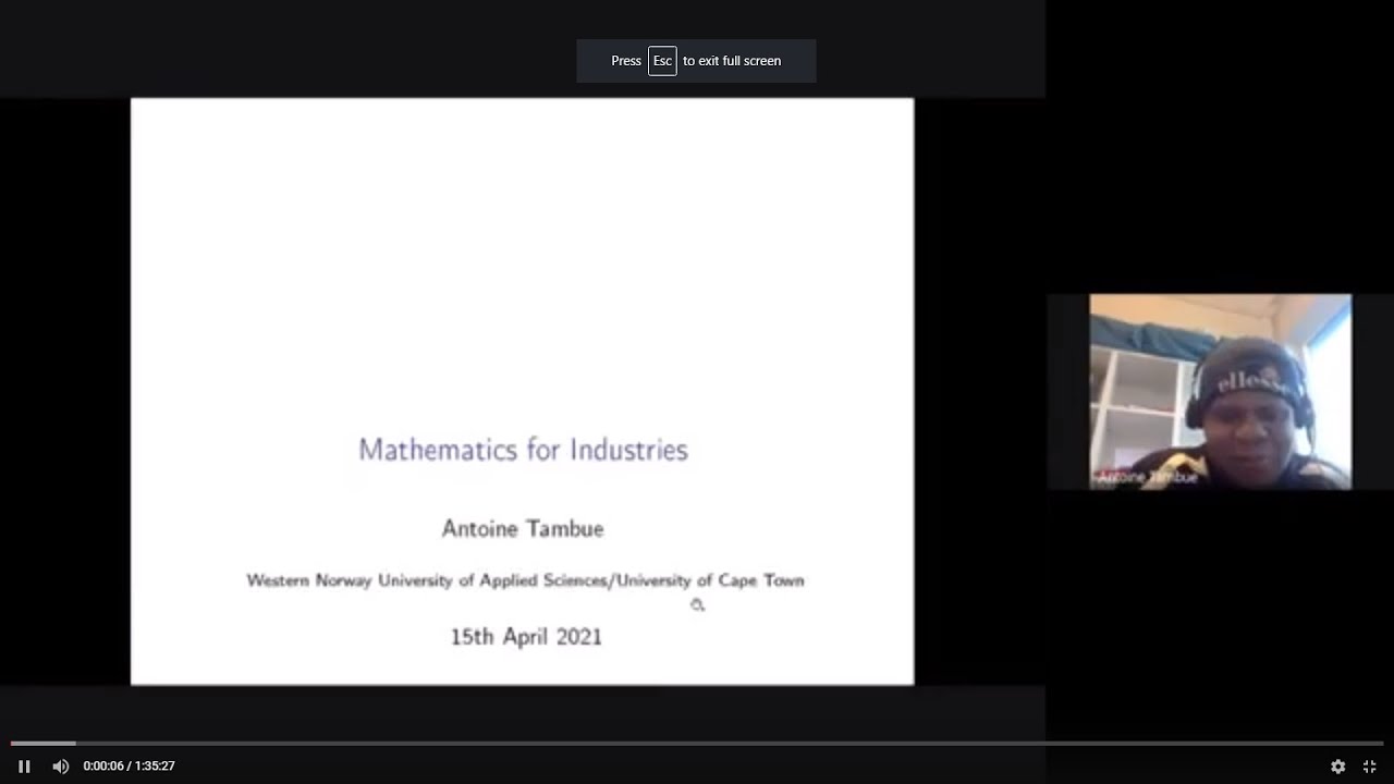 Mathematics for Industry