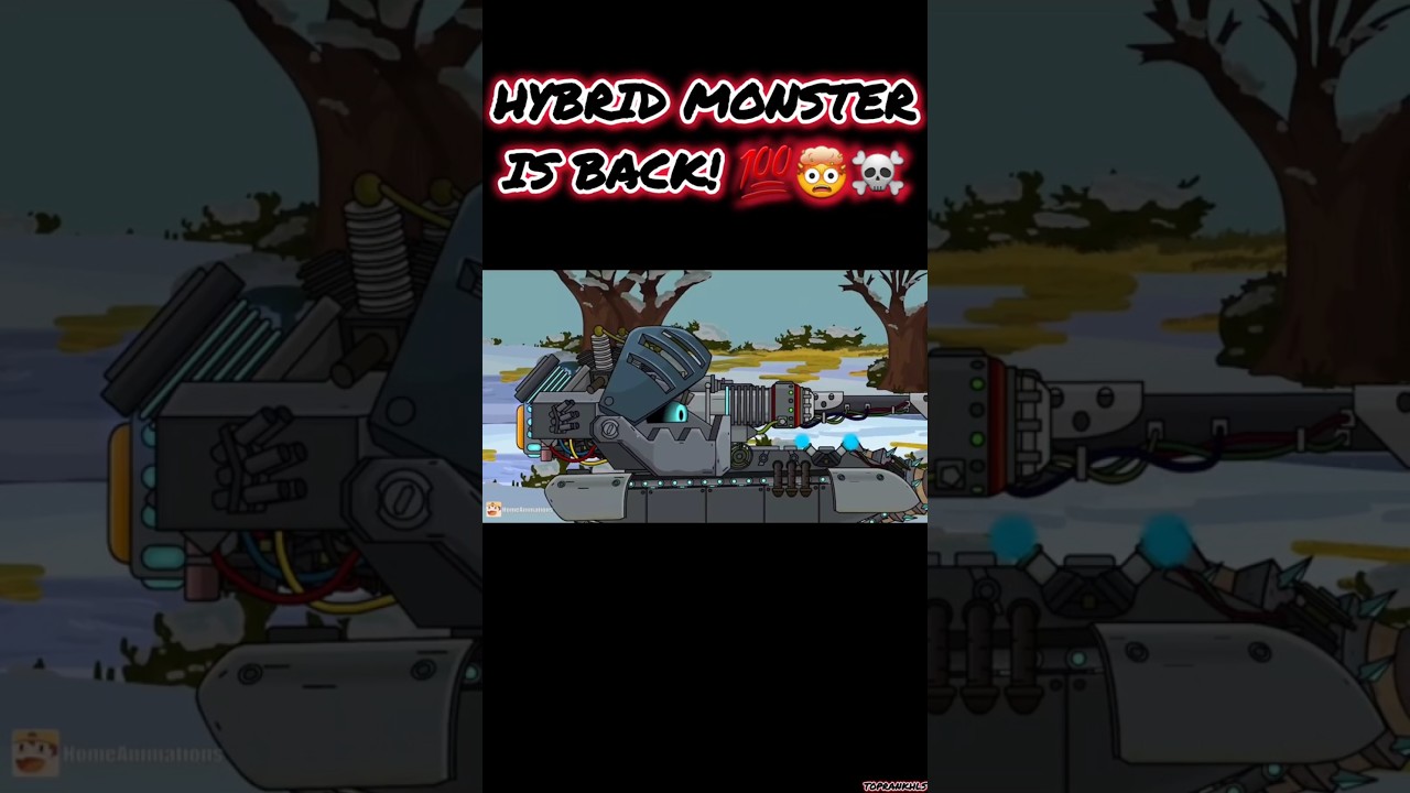 HYBRID MONSTER IS BACK 💯☠️🤯🔥#homeanimations #tank #tanks #tanksblitz #shorts #shortvideo #short #new