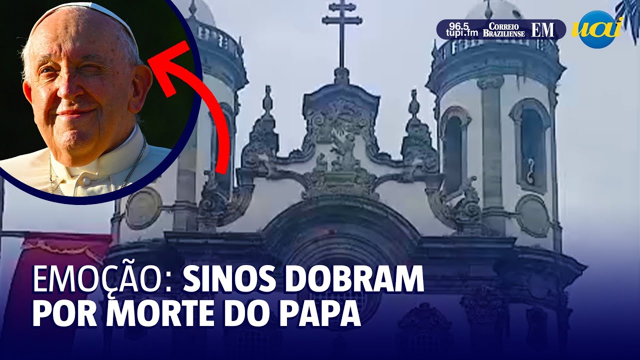 Sinos dobram em luto por Papa Francisco em São João del-Rei