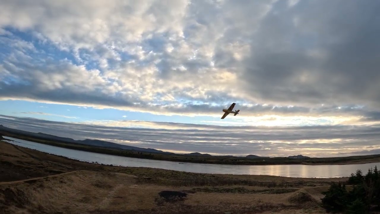Arnarvöllur 24.01.2026. Eflite Extra 300 in Iceland