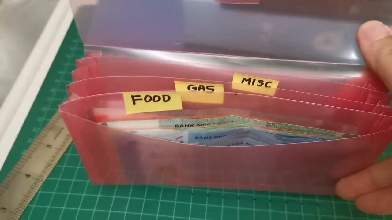 Zero cost DIY cash envelope wallet