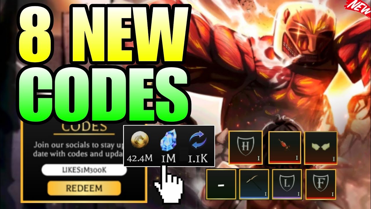 *NEW CODES* ALL WORKING CODES FOR ATTACK ON TITAN REVOLUTION IN 2026 JUNE - ROBLOX AOTR CODE 2026