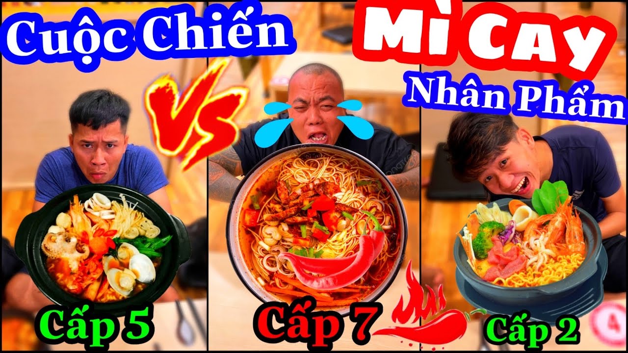 TXVL - Thử Thách Nhân Phẩm Người Đầu Tiên Ăn Hết Mì Cay 7 Cấp Độ Sẽ Thắng | Thánh Xàm