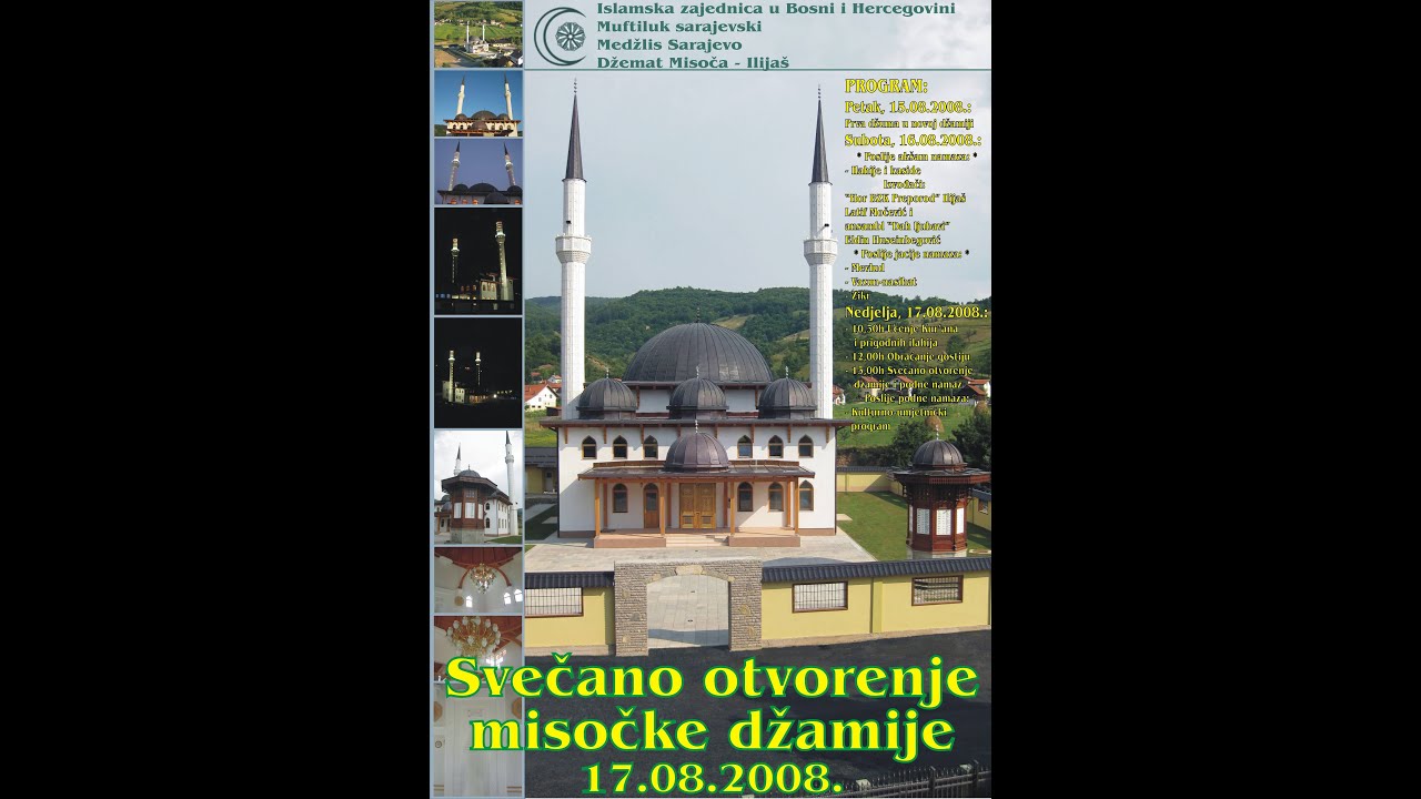 Mevlud Misoča povodom otvorenja  16. avgust 2008 (prvi dio)