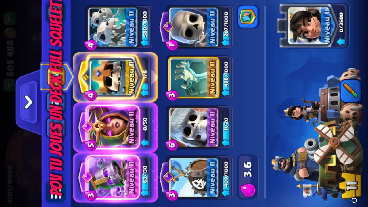 Deck full squelette miniature frauduleuse 
