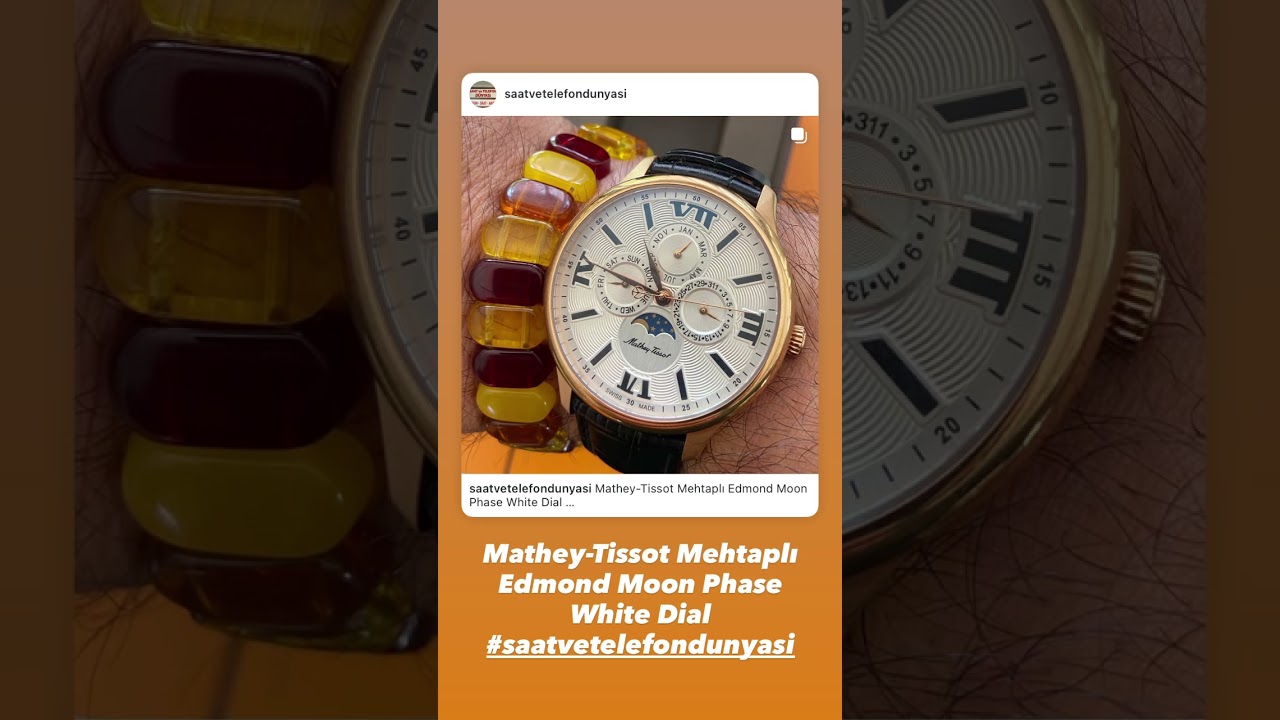 Mathey-Tissot Mehtaplı Edmond Moon Phase White Dial 