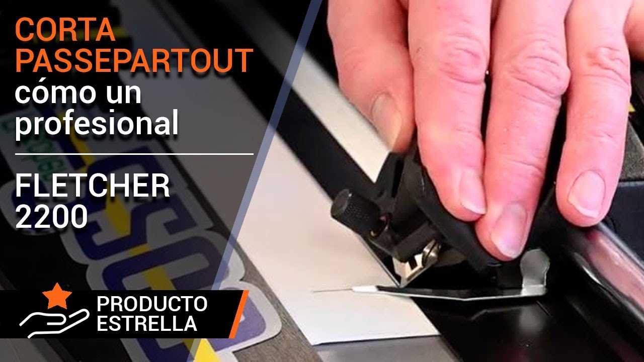 Cortadora profesional Fletcher 2200 para passepartout y cartón pluma
