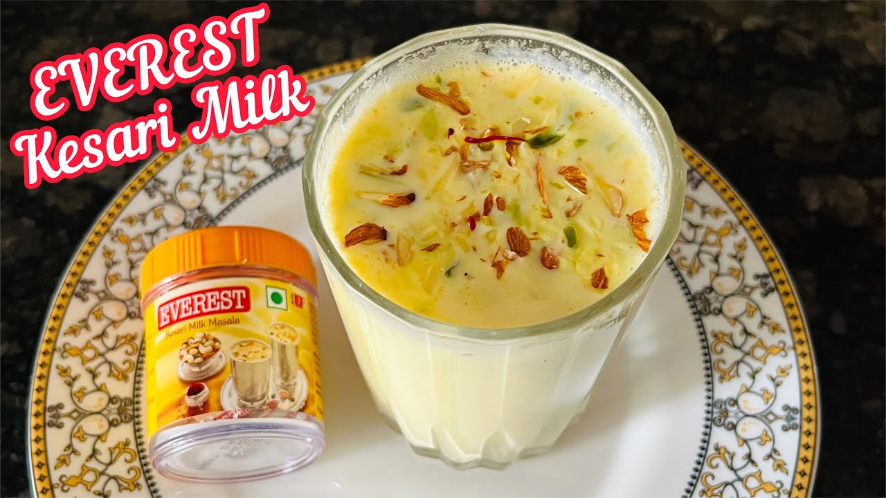 Everest Kesari Milk Masala | Everest Kesari Milk Masala Recipe & Review | Everest Kesari Milk