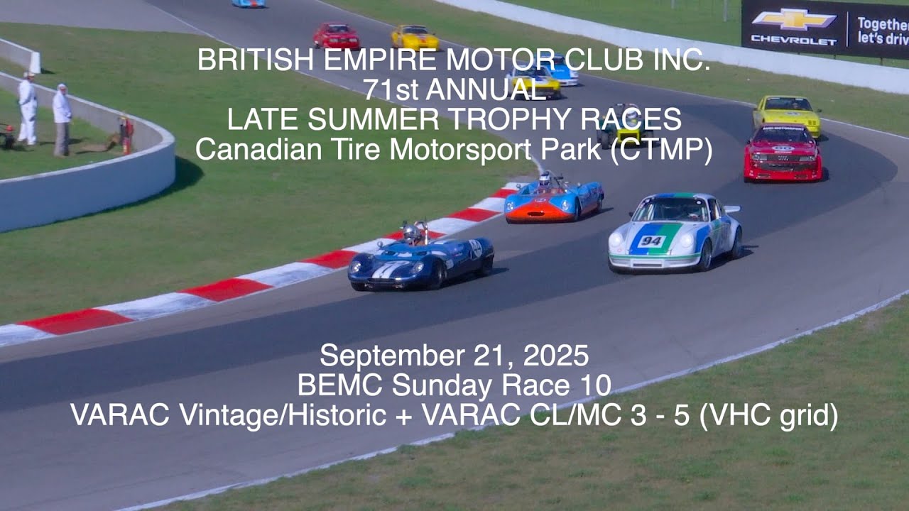 Race 10 VARAC Vintage Historic + VARAC CL MC 3/5 VHC grid