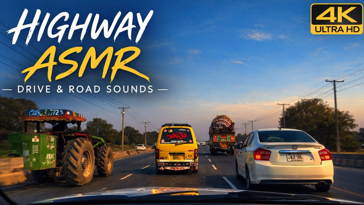 4K ASMR Driving experience through DHA Multan