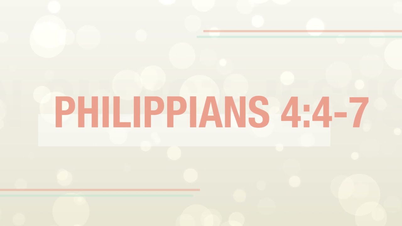 Philippians 4:4-7  | Scripture Typography Animation