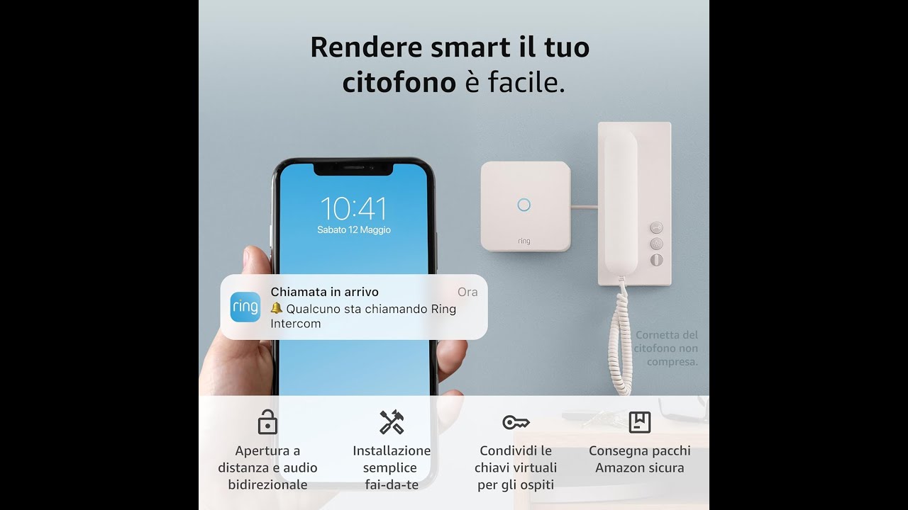 Ring Intercom di Amazon Trasforma il citofono con apertura a distanza audio bidirezionale con Alexa