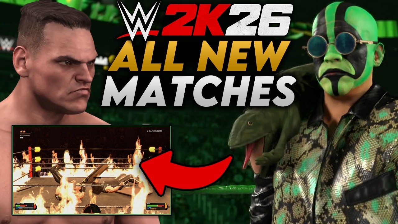 45 Minutes of New WWE 2K26 Matches – No Commentary