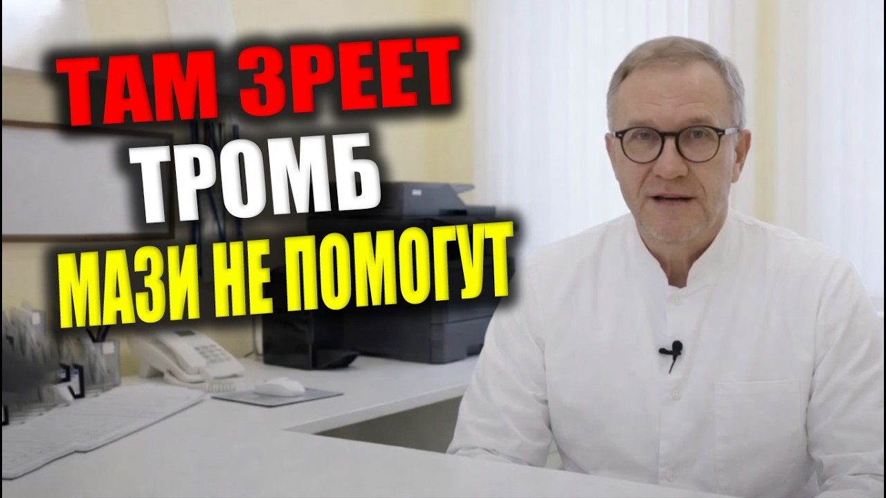99% людей сами выращивают ТРОМБЫ в ногах. Не ждите пока оторвется. Вот спасение сосудов БЕЗ ОПЕРАЦИЙ