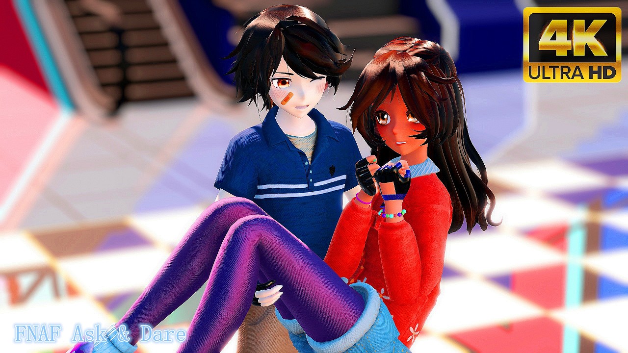 FNAF MMD 3D Ask & Dare #3🎭: CC x Cassidy Proposal💍& Gregory x Cassie Princess Carry!👑AU Fandom Story