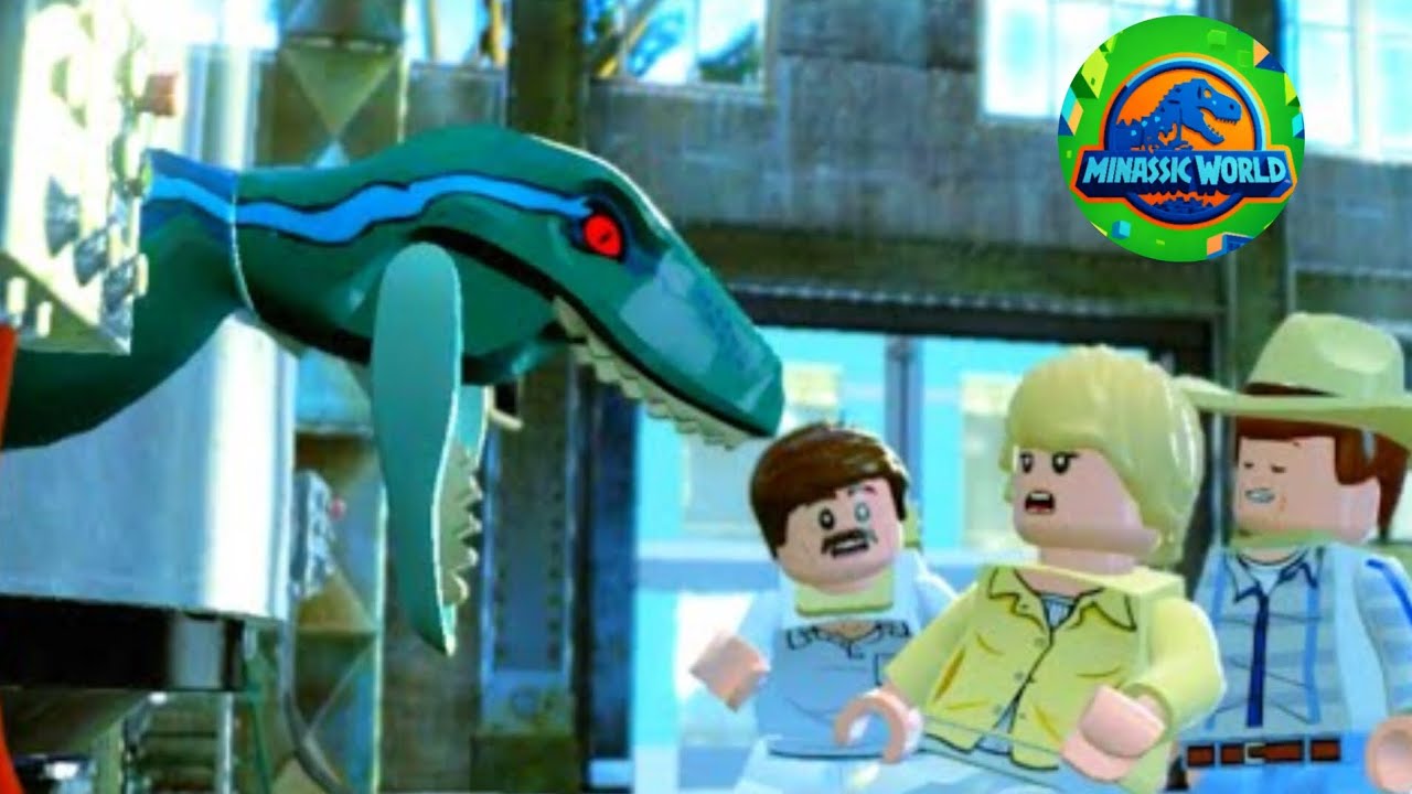 Raptors no laboratório!🧪lego Jurassic world Jurassic park 3 fase 4
