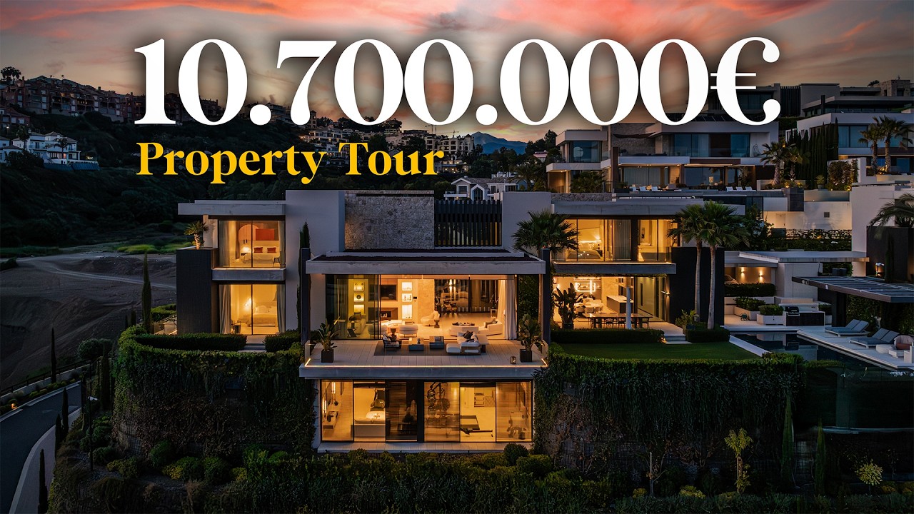 Inside a 10.700.000€ Luxury Modern House in The Hills with Sea Views, Spa, Gym... | Marbella, Spain