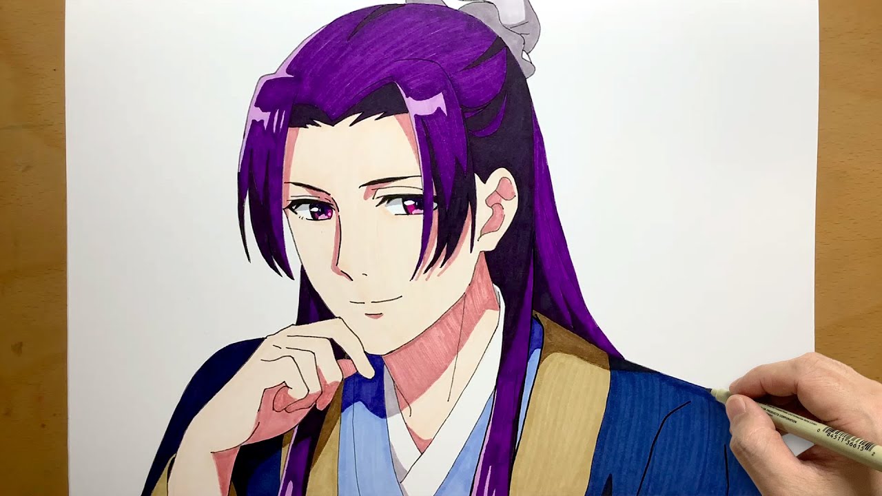 How to draw Jinshi from The Apothecary Diaries | step by step | draw anime | Jinshi
