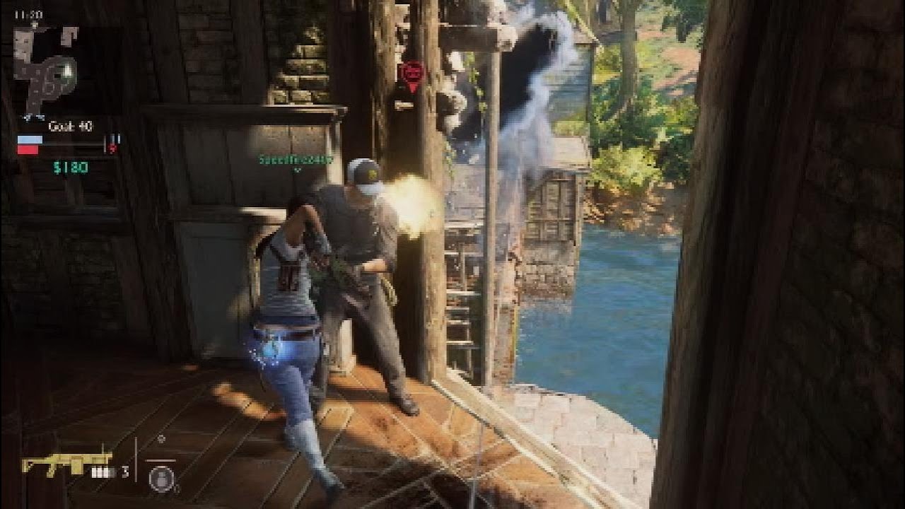 UNCHARTED 4 - GAME ( Best match of the year in uncharted 4 , Full of action )