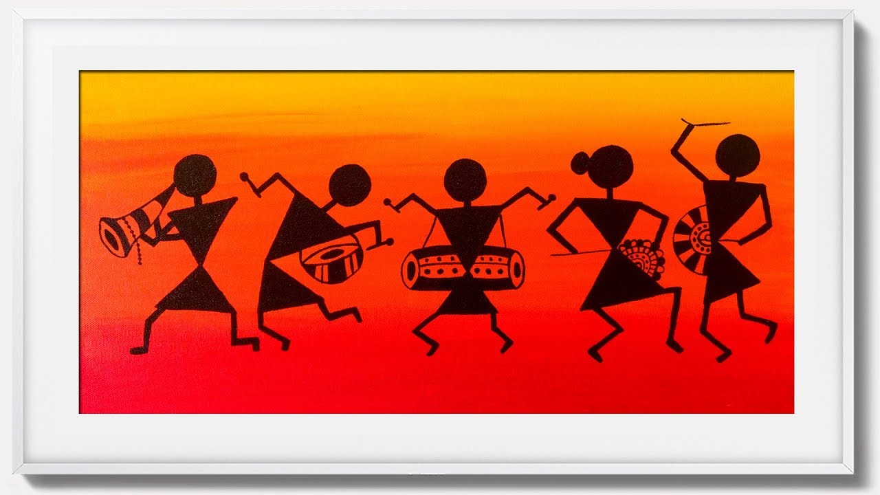 Warli painting , Acrylic Painting Technique, Crafts Art, Buy Now - www.jijaart.com