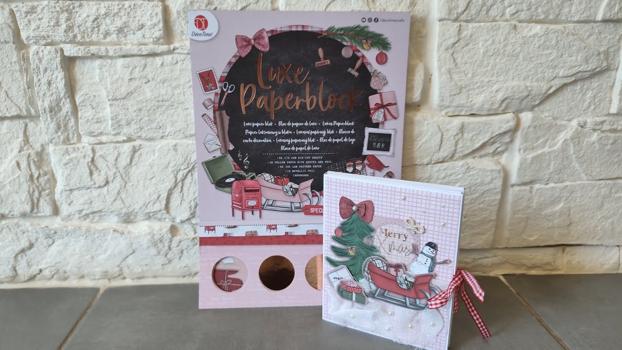 Tuto mini album de noël, luxe paperblock action. Facile.