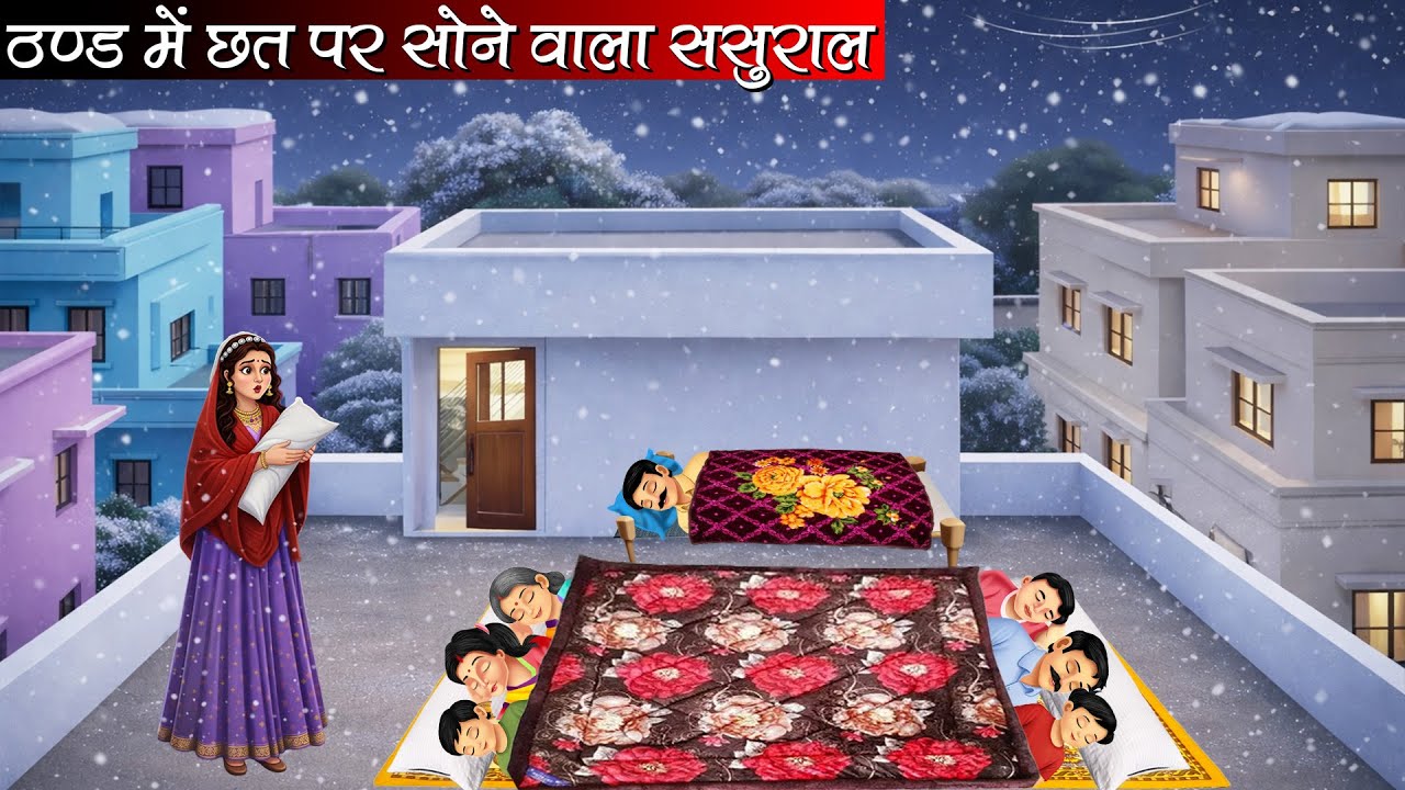 ठण्ड में छत पर सोने वाला ससुराल | Thand Me Chhat Par Sone Wala Sasural | Hindi Kahani |Moral Stories