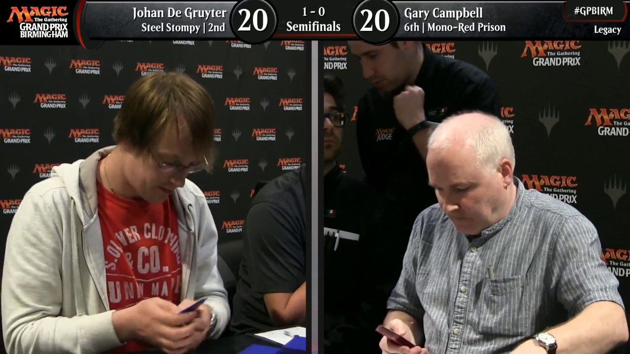 Magic the Gathering GP Birmingham 2018 Semifinals Legacy