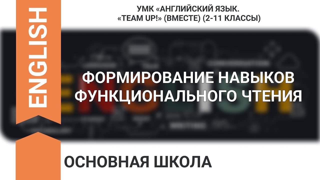 ФОРМИРОВАНИЕ НАВЫКОВ ФУНКЦИОНАЛЬНОГО ЧТЕНИЯ