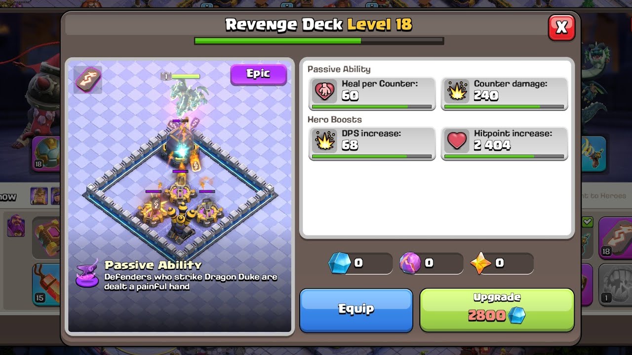 Dragon Duke new equipment Revenge Deck