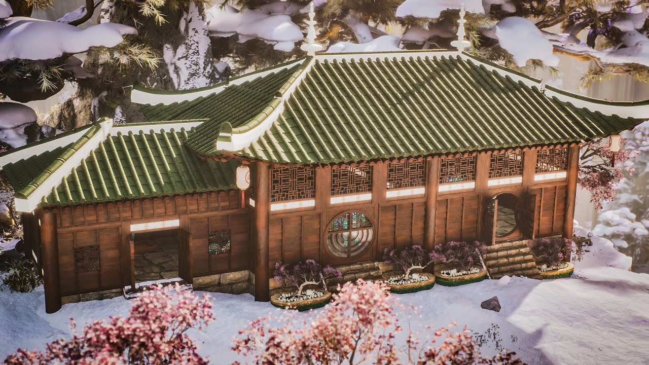 Simple Chinese Veilwyn & Solwyn Stables | Build Tutorial | ARK: Survival Ascended