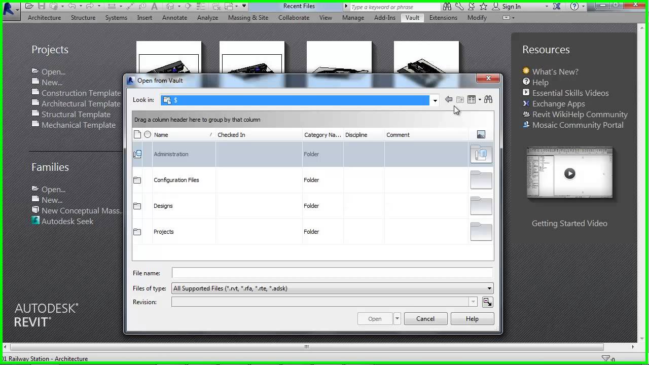Revit Design and Review Workflow with Autodesk Vault