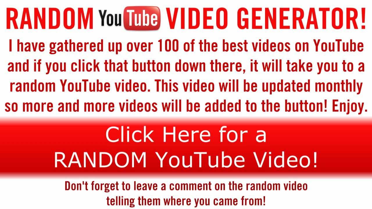Random YouTube Video Generator