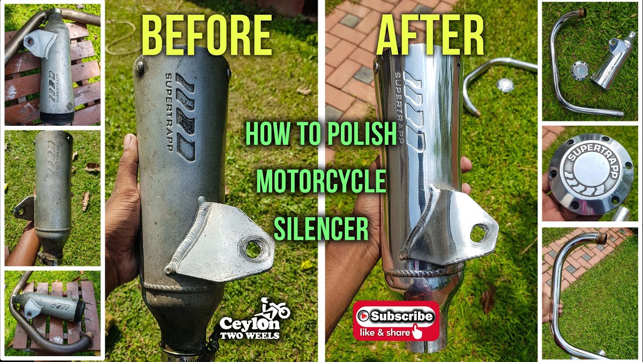 How to Polish Motorcycle Silencer and Bend | Supertrapp Exhaust Buffing | Simple & Easy Way🔥🔥