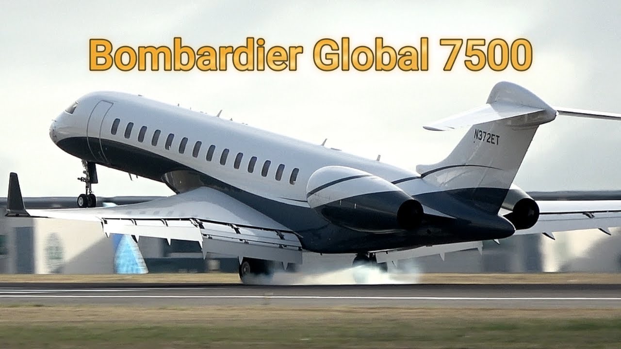 Beautiful Bombardier Global 7500 at Lisbon Airport