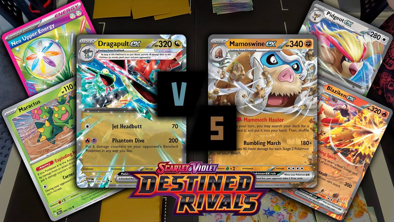 Dragapult ex vs Mamoswine ex | Pok&eacute;mon TCG Tabletop