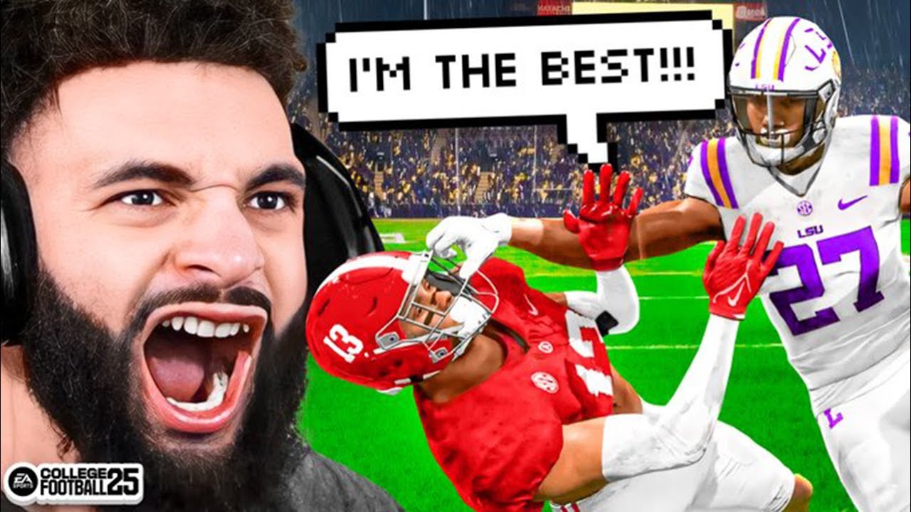 I HAD TO HUMBLE DISRESPECTFUL TRASH TALKER ON COLLEGE FOOTBALL 25!