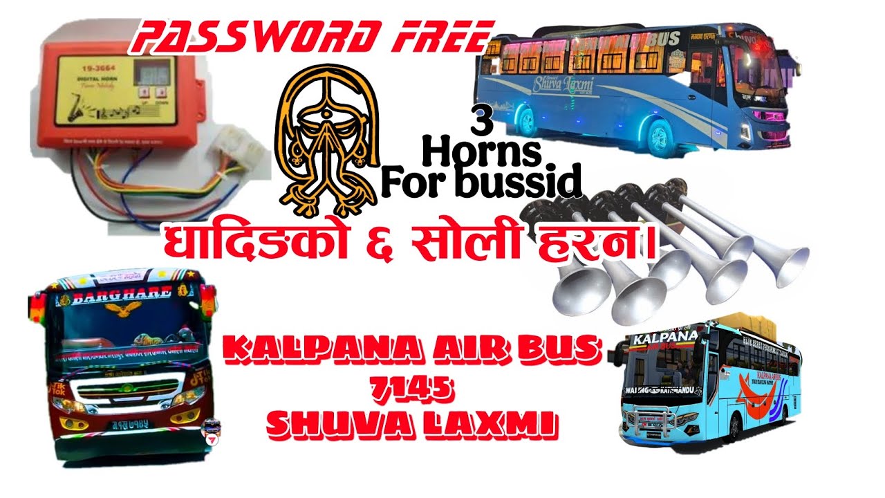 6 soli horns for bussid pass free