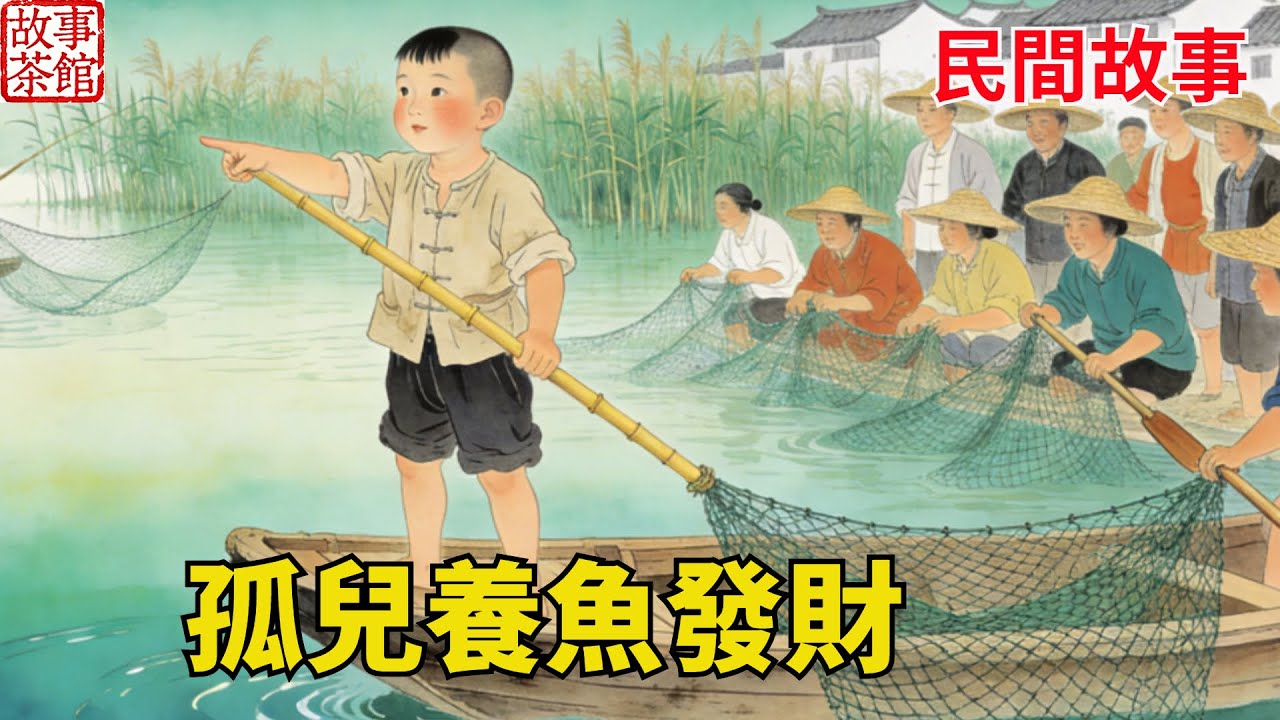 九歲孤兒被趕去看魚塘遭全村嘲諷！誰知他能聽懂魚語，壹季捕得滿艙金鱗，全村跪求帶發財！#民間故事#情感 #睡前故事#人生感悟